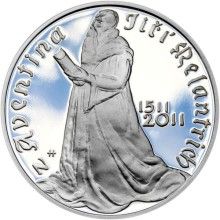 Nevydané mince Jiřího Harcuby - Jiří Melantrich z Aventina 34mm silver Proof
