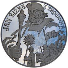 Jan Žižka z Trocnova - silver Proof
