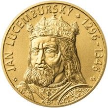 Jan Lucemburský - 720. výročí narození zlato unc.