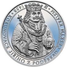 550 let od korunovace Jiřího z Poděbrad českým králem - silver  - Proof