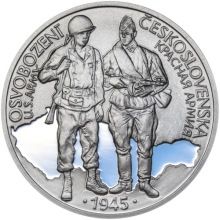 Osvobození Československa 8.5.1945 - 28 mm silver Proof