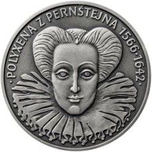 Polyxena z Pernštejna - 450. výročí narození silver antique
