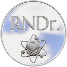 RNDr. - Titulární medal stříbrná