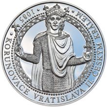 Korunovace Vratislava II českým králem - silver Proof