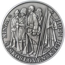Založení československých legií - 100. výročí silver antique