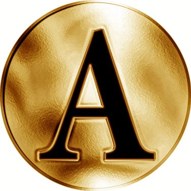 Náhled Reverzní strany - Česká jména - Albína - velká zlatá medaile 1 Oz