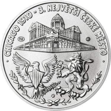 Náhled Reverzní strany - Čechoameričané - stříbro 1 Oz b.k.