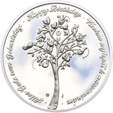 Náhled Reverzní strany - Medaile k životnímu výročí 35 let - 1 Oz stříbro Proof
