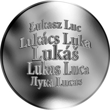 Náhled Averzní strany - Česká jména - Lukáš - stříbrná medaile