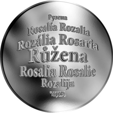 Náhled Averzní strany - Česká jména - Růžena - stříbrná medaile