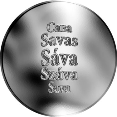 Náhled Averzní strany - Česká jména - Sáva - stříbrná medaile
