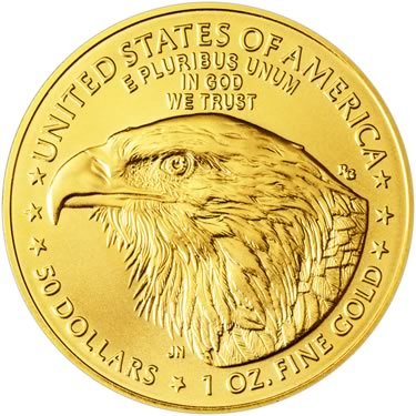 Náhled Reverzní strany - 1 OZ American Eagle Gold - Investiční zlatá mince
