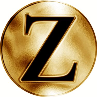 Náhled Reverzní strany - Česká jména - Zbyšek - zlatá medaile